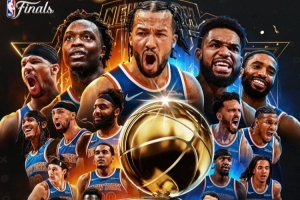 NBA官方宣布：恭喜尼克斯队荣获队史第三座冠军奖杯，53年后重返总冠军宝座