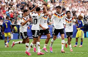 德国队以5-1领先库拉索,成为本届世界杯首支进5球的球队