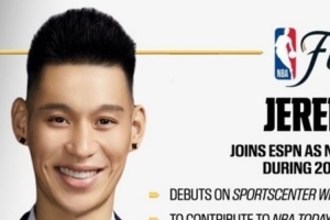 林书豪加盟ESPN担任演播室分析师，报道本年度总决赛