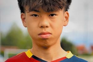 意足协抢人!热那亚新星蔡昀翼首次入选U15国足,浙江华侨之子